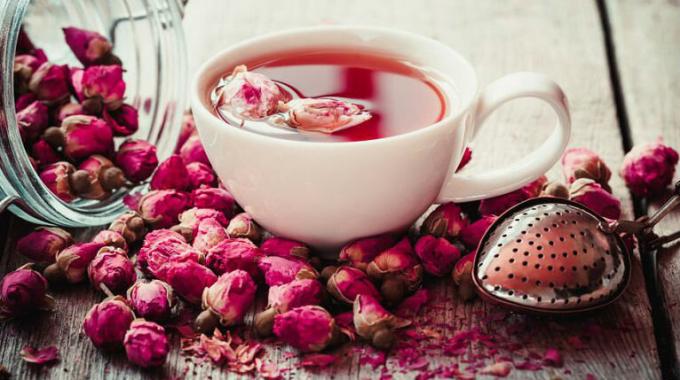 Pink čaj - vrtnica čaj